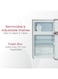 Nobel 111 L Gross / 86 L Net Capacity Double Door Refrigerator, Defrost, Recessed Handle, R600A Refrigerant, Inside Condenser NR110SS Red