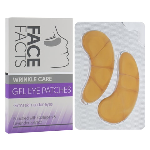 Face Facts Collagen And Lavender Wrinkle Care Gel Eye Patches 4 Pairs