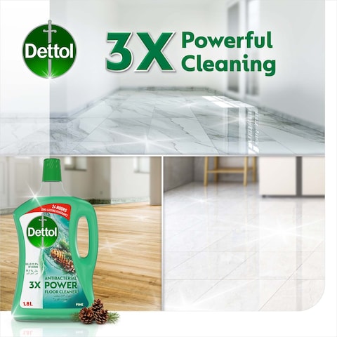 Dettol Pine 3X Power Antibacterial Floor Cleaner, 1.8L