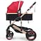 Belecoo 6 Red - 3 In 1 Classic Pram