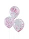 Party Time 5-Piece 12inch Confetti Party Balloons - Pink
