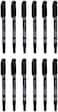 Generic Pilot Sca-Tm-B Twin Marker Set Of 12, Black