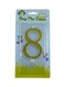 Party Time Unscented Birthday Candle Number 8