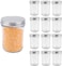 Star Cook Glass Storage Jars with Airtight Clip Lid,Nut storage tank sealed fresh-keeping tank,Glass airtight jar for Blueberry Cherry Food Sauce-200ml of 12 pcs