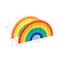 Acrylic Rainbow Multifunctional Pen Holder-Desktop Office Stationery/Sorting Pen Holder Semicircle/5 Grid Makeup Brush Storage Box