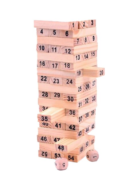 Generic Pcs Wooden Tower Hardwood Building Blocks Toy