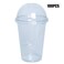 Lavish 100Pcs/Set 450ml Plastic Cups With Dome Lids For Iced Cold Drink Coffee Tea Smoothies Sodas Water Party Disposable Cup Tableware