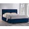 In House Lombardia Velvet Bed Frame - Queen - 200x160 cm - Dark Blue