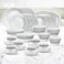 LARAH PLANO OPAL 50 PC DINNER SET SPRING FALL BLACK