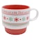 Xmas Glazed Decoration Ceramic Mug 350ml