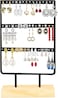 AC&amp;L Jewelry Organizer Earning Holder with 36 Holes, Jewelry Display Stand For Earrings and Jewelry, Aesthetic Ear Stud Hanger, Gift For Women Girls (Black)