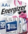 Energizer Ultimate Lithium AA Batteries, 4 Pack