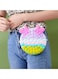 Xiuwoo 2-In-1 Stress And Anxiety Relief Push Pop Bubble Silicone Unique Fidget Toy Shoulder Bag 7.08X7.08X7.87Inch