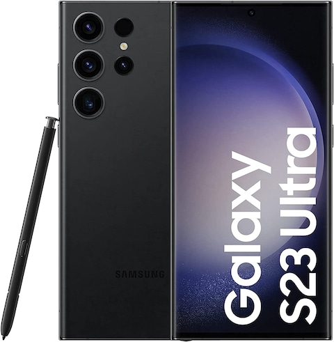 Samsung Galaxy S23 Ultra Dual SIM, 12GB RAM, 1TB, 5G, Phantom Black, (UAE/TRA Version)