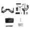 hohem Isteadygear Z Kit 3 Axis Handheld Camera Stabilizer Gimbal Dual Handle Control With App Settings Bt Connection Anti Shake Low Angle Photography Max. Load 2.5Kg / 5.5Lbs For Sony Canon, KDPTD6552