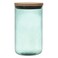 Cook' Concept Coloured Glass Jar with Bamboo Lid 1L