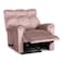 In House Velvet Rocking &amp; Rotating Recliner Chair - Light Pink - AB011