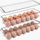 Egg Storage Container For Refrigerator - 14 Egg Container With Lid &amp; Handle, Egg Holder For Refrigerator, Egg Storage &amp; Egg Tray (Pack of 2)