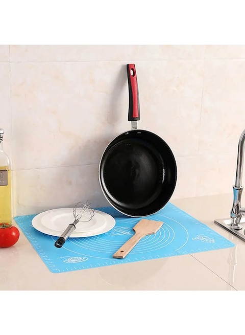 Kitchen Baking Tool Pastry Roll Mat Blue/White 38x28cm