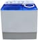 Sharp 14Kg Twin Tub AeroJet Top Load Spin/Dry Semi Automatic Washing Machine With Upward Pump, ES-T147AP-Z, White/Blue