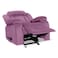 إن هاوس كرسي استرخاء هزاز ودوار منجد بالمخمل - بنفسجي فاتح - NZ50