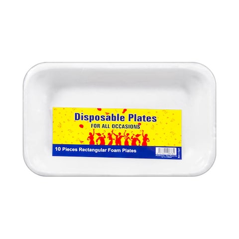 Tiba Funtasia Foam Plates - Large - 10 Plates