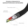 Scosche Ci4B8MG-SP Strikeline MFi Certified Premium Charge &amp; Sync Braided Cable For Lightning And USB-C Devices 8-ft. Midnight Green