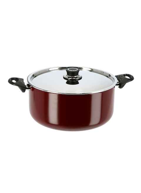 ROYALFORD Nonstick Cookware With Lid Red/Silver/Black 24centimeter