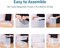 20 Pack Plastic Stackable Shoe Box Foldable Display Box Container