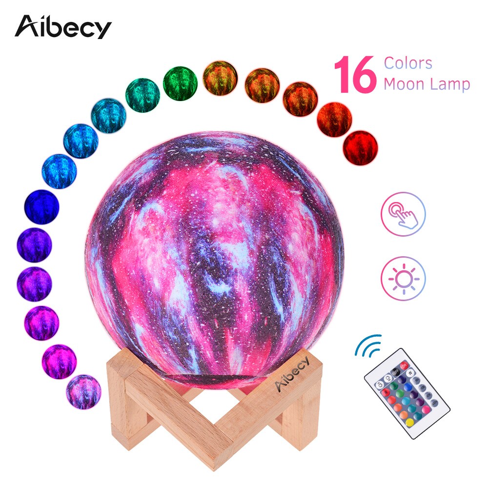 Buy Aibecy-LED Moon Lamp Moon Night Light 3D Printed Large Lunar Lamp ...
