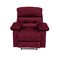 In House Velvet Rocking Recliner Chair - Burgundy - NZ60