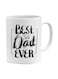 Papeyone Best Dad Ever Printed Coffee Mug White/Black Standard