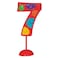 Unique- Flashing Number Decoration Number 7 1pcs 10in X 4.75in