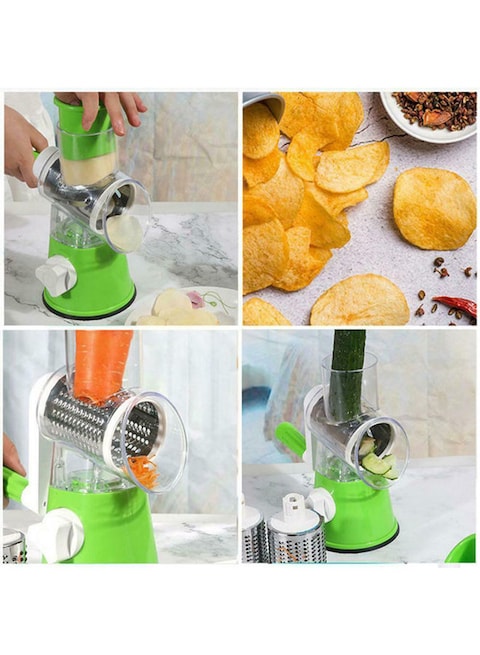 Multi-Function Rotary Grater Vegetable Cutter Red 0.64kg