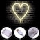 Neon Warm White Heart-Shaped LED Light 38x29.5cm