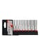 8-Piece Deep Socket Set Silver/Red/Black 0.25inch