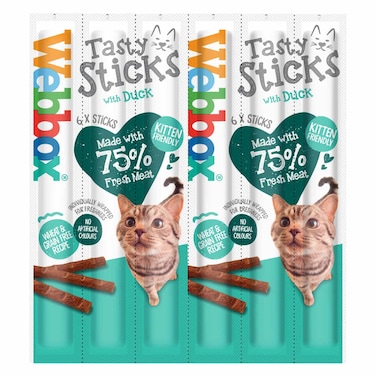Webbox Duck With Testy Cat Sticks 30g