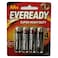Eveready AA Super Heavy Duty Battery Multicolour Set of 4
