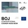 BOJ AB 601XA 60CM, Built-Under Cooker Hood, Efficient Filtration With Two Filters, Unique Aluminum Grease Filters And Charcoal Filters Noise Level Of 52-63 dB, Voltage 220-240/ 50 ~ 60 Hz, Made In EU