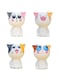 Generic 4 Pcs Cute Succulent Mini Cat Planter, Succulent Pots With Drainage Hole Flower Plant Pot Cartoon Ceramic Tiny Pot For Indoor Mini Flower Planters Cactus Container Set Of 4