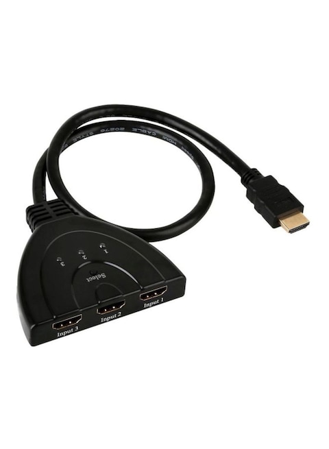 Generic - 3 Port HDMI AUTO Switch Splitter Hub Black