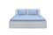 Deyarco Princess Fitted Sheet 2pc-Fabric: Cotton Poly Easy Iron - Color: Lt. Blue -Size: Single 120x200+25cm + 1pc Pillowcase 50x75 cm
