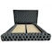 In House Valencia Velvet Bed Frame - Single - 200x90 cm - Dark Gray