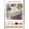 AWD Smart Vanity Table, Dressing Table with Mirror, Chair and Double Chest Drawers Feature a Wireless Charging Speaker LED Light - White