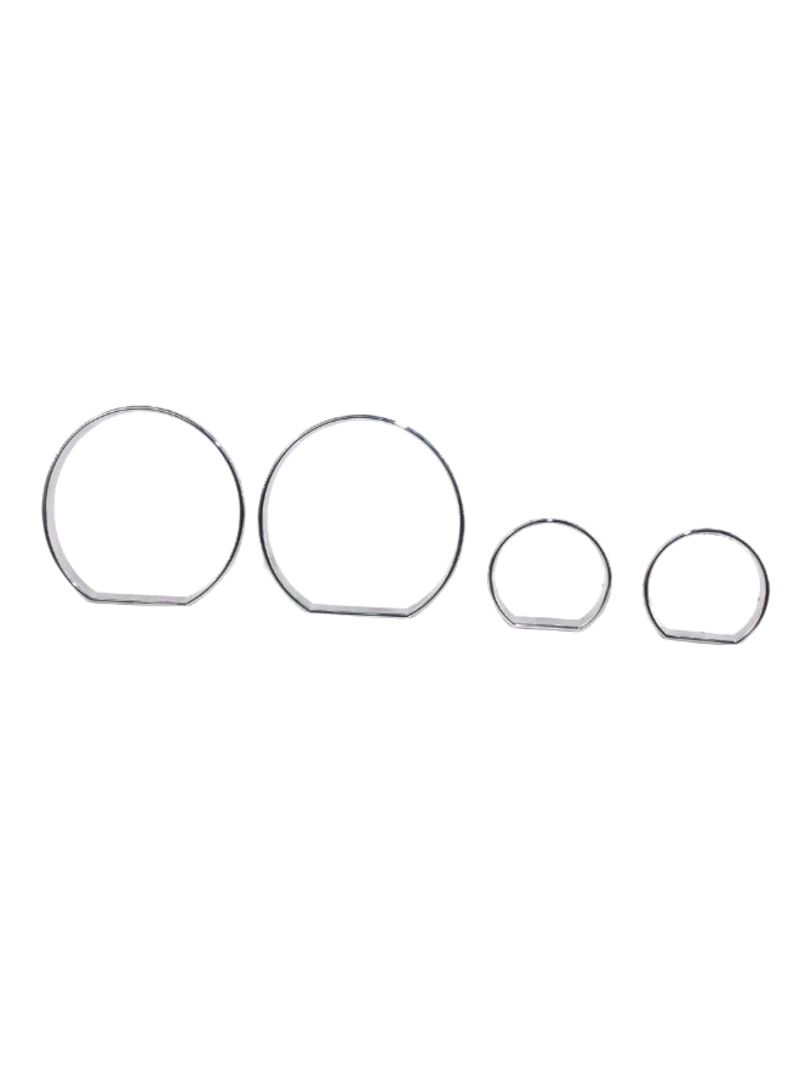 Buy Generic 4-Piece Speedometer Frame Set For BMW E46 1999-2006 Silver ...