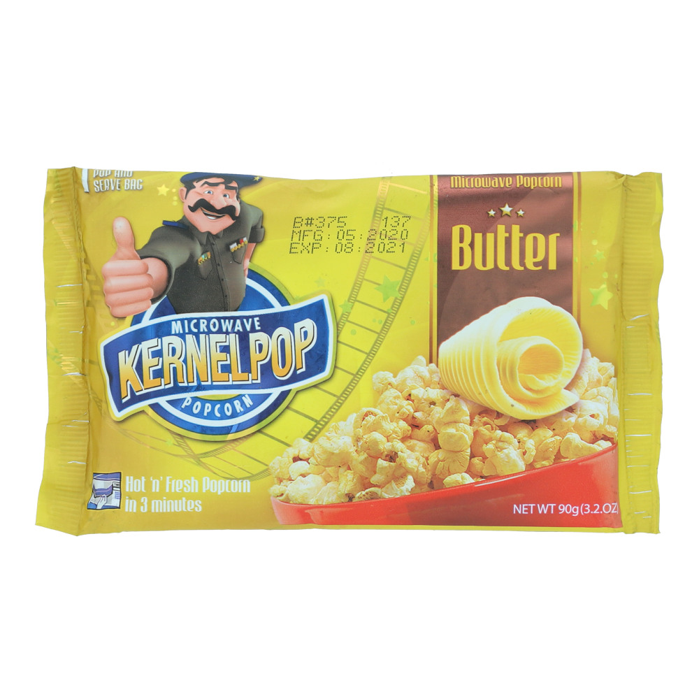 Kernel Pop Micro Wave Pop Corn Butter 90 gr