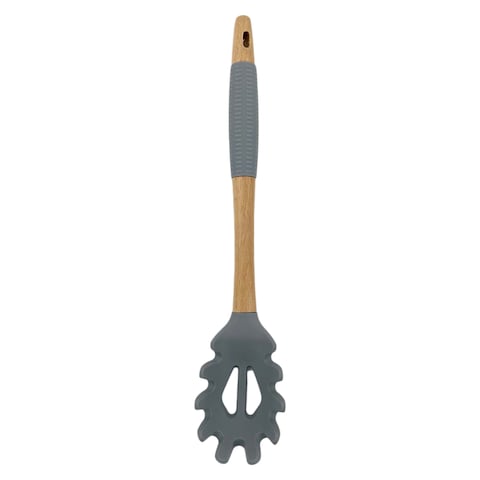 Home Pro Silicone Head Spaghetti Server Blue And Beige