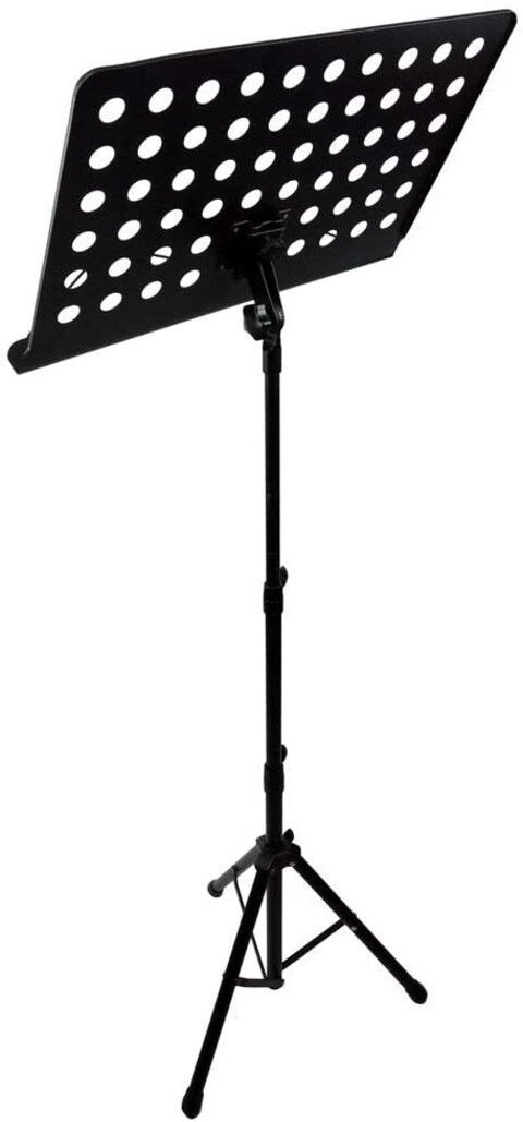Mike Music Height &amp; Angle Adjustable Orchestral Conductor Sheet Stand, Matte Black (Music Sheet Stand 1, Pack, Black)