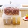 Awanto 3Pcs 5L Plastic Kitchen Storage Box Storage Containers Refrigerator Storage Boxes  Vegetable Meat Storage Boxes Bathroom  Storage Box