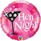 Hen Night Pink 18in Rnd Foil Balloon 1 pc